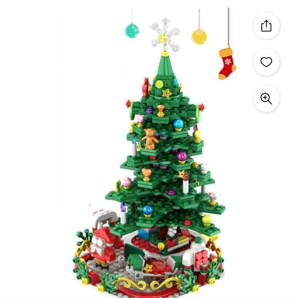 Advent Calendar Christmas Tree Building Blocks Set Count Down To Christmas - Picture 8 of 8